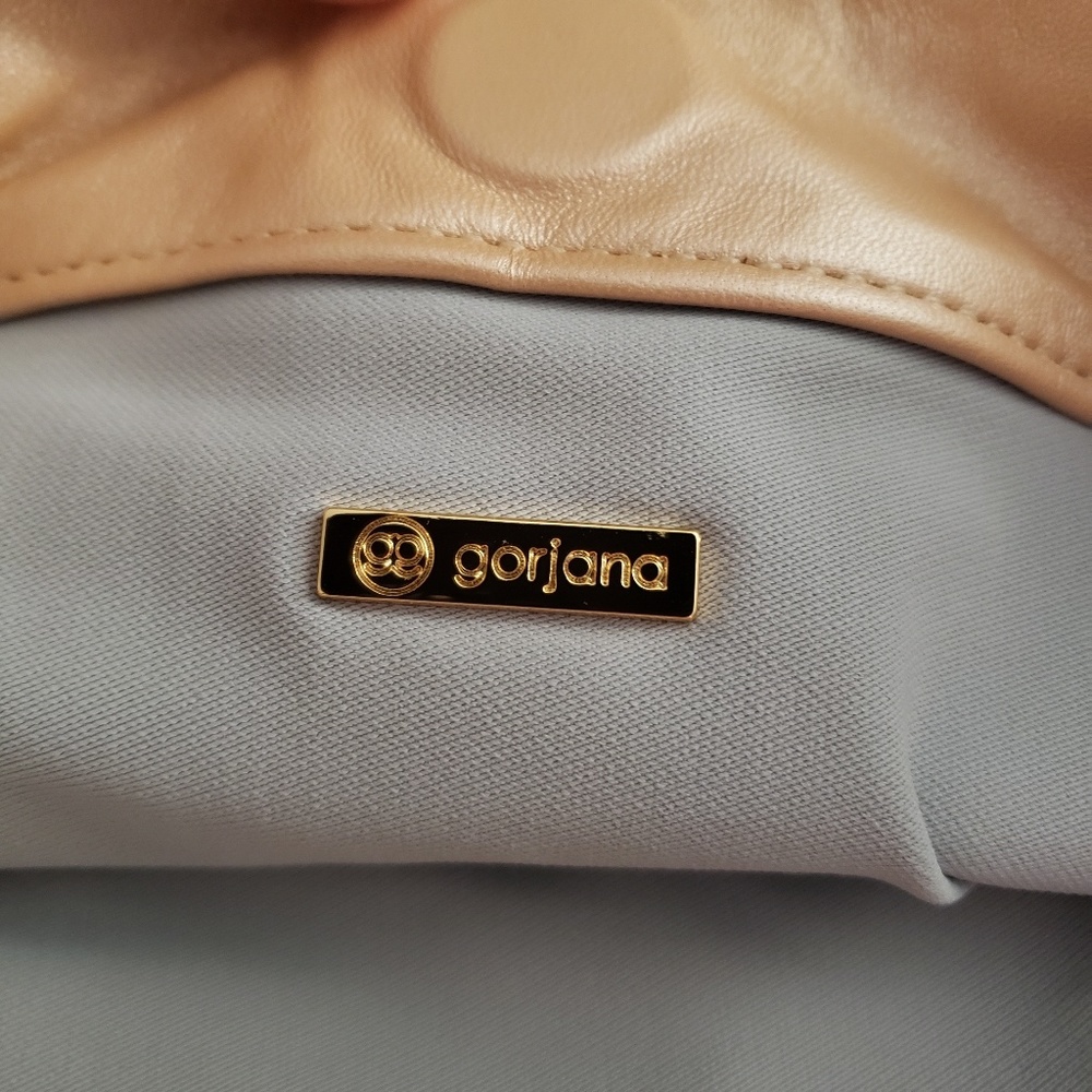 Gorjana Teal and Tan Foldover Clutch Purse - Picture 7 of 8